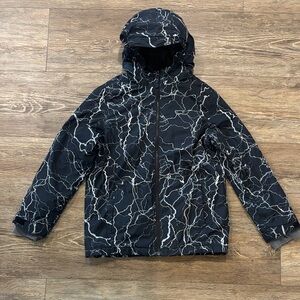 Land’s End Kids Size 10-12 Squall Hooded Jacket Insulated Warm Not Bulky